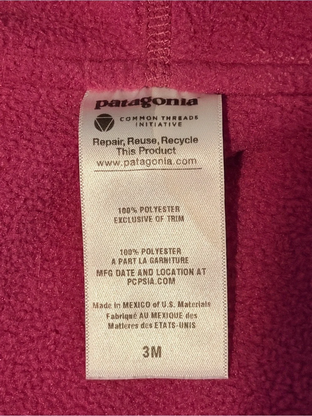 Patagonia lightweight pink